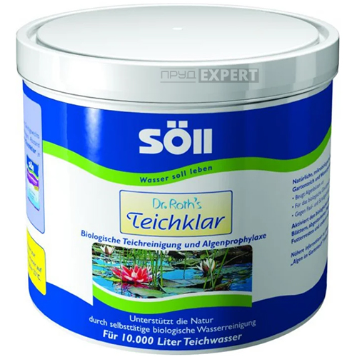 Средство для осветления воды Teichklar 500г (Soll)