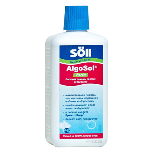 Средство против цветения воды AlgoSol Forte 0.5l (Soll)